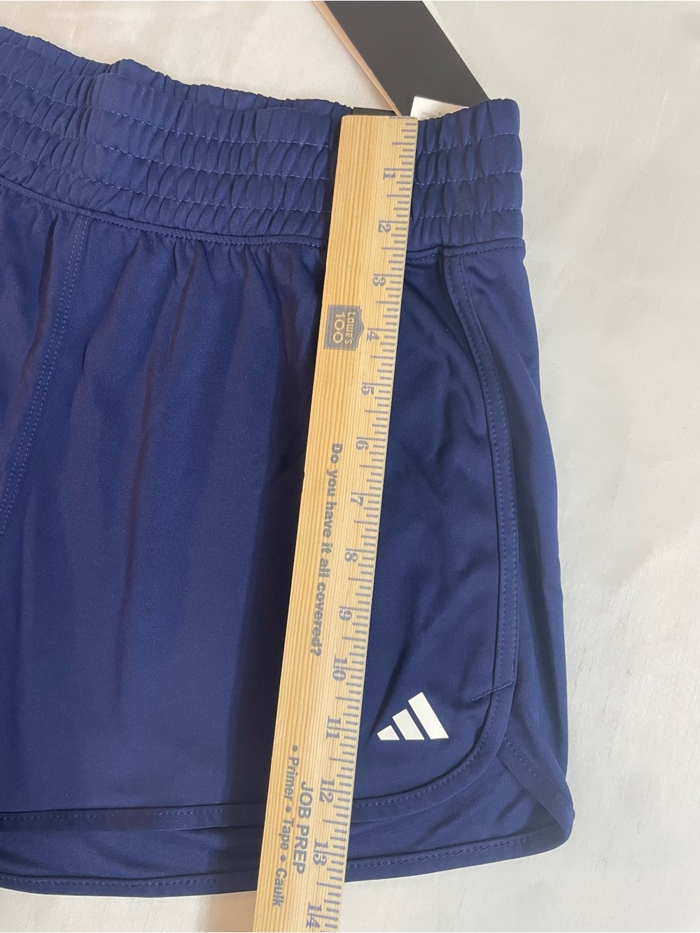Adidas Women’s High Rise Pacer Short US L 3”  Dark Blue - Picture 6 of 14